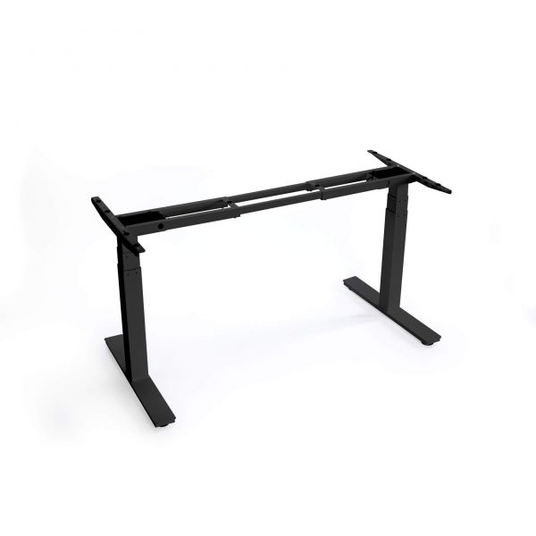 Elektrisch höhenverstellbares Tischgestell schwarz matt ( RAL9005 )