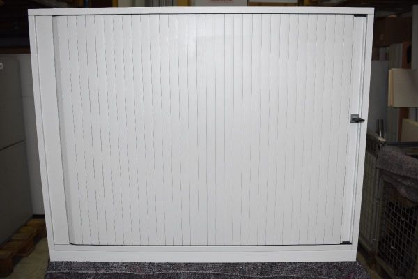Aktensideboard, Steelcase, 2 OH, weiß, abschließbar